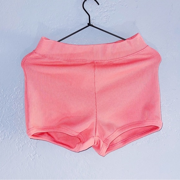 Zara Pink Ribbed Short Size Medium - Picture 3 of 5